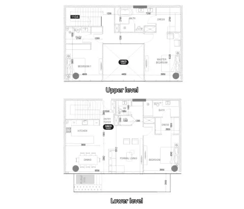 Villa del DIVOS: Floor plan Type H, 2,268 sq ft