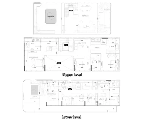 Villa del DIVOS: Floor plan Type A, 7,234 sq ft