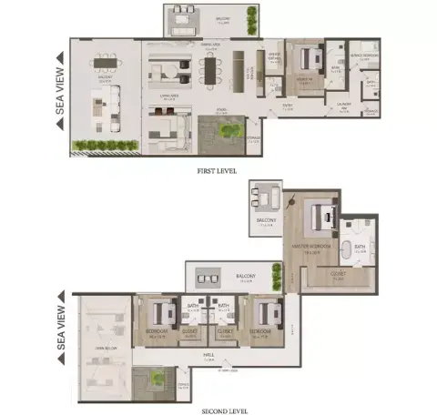 Omoria Resort Residences: Floor plan Type A, 6,643 sq ft