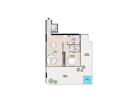 Trinity Arjan: Plan Type C, 1,180 sq ft