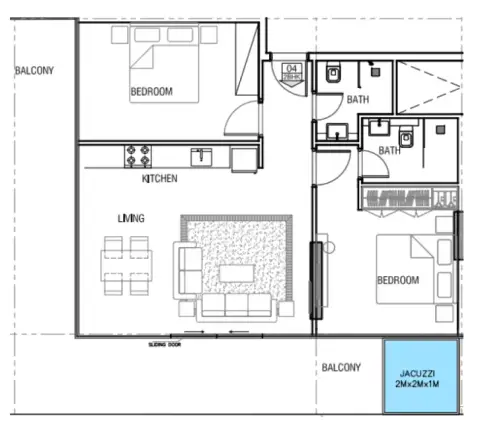 Trinity Arjan: Plan Type A, 1,555 sq ft