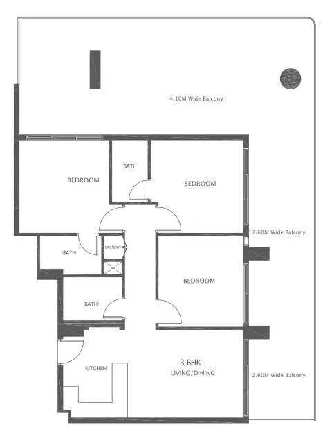Al Haseen Residences Phase 5: Floor plan Type 1, 1,818 sq ft