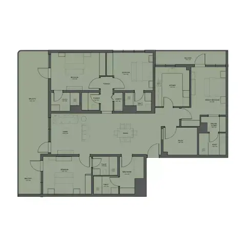 Rivo: Floor plan Type B, 2,200 sq ft