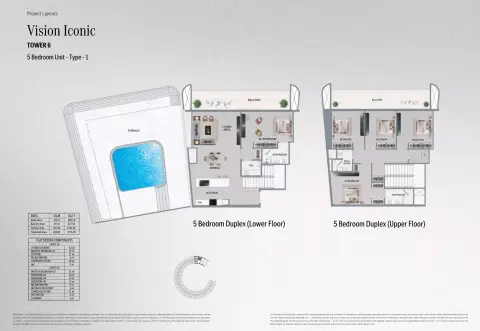 Mercedes Benz Places | Binghatti City: Floor plan Type 5 - T. Vision Iconic, 3,776 sq ft