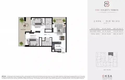 The Eighty Three: Floor plan Type 4, 900 sq ft