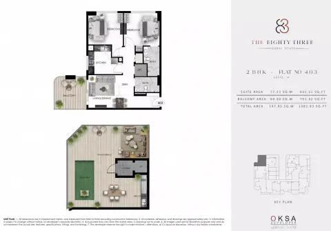 The Eighty Three: Floor plan Type 2, 1,582 sq ft