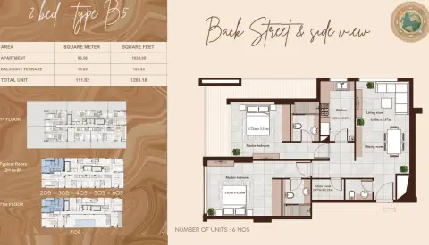 Maison Cannelle Residences: फ़्लोर प्लान Type B5, 1,203 sq ft