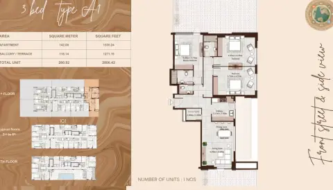 Maison Cannelle Residences: फ़्लोर प्लान Type A1, 2,806 sq ft