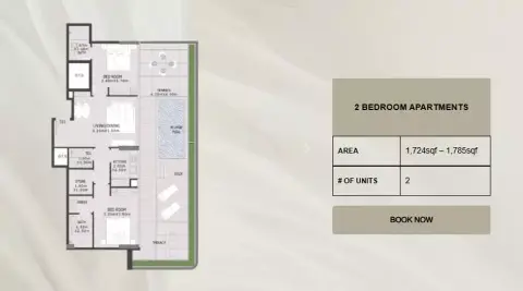 Elevia Residences Phase 2: Plan Type C, 1,742 sq ft