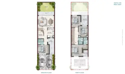 Maui: Планировка Type 1, 2,185 sq ft