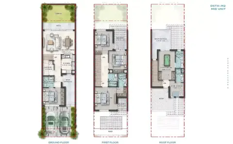 Maui: Планировка Type 2, 2,829 sq ft