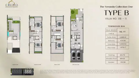 The Veranda Collection 1: Floor plan Type B, 3,063 sq ft