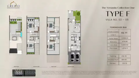 The Veranda Collection 1: Floor plan Type F, 3,063 sq ft