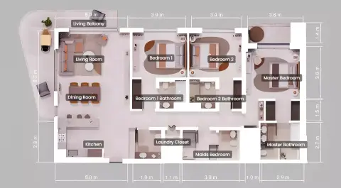 Mint: Floor plan Type A, 1,915 sq ft