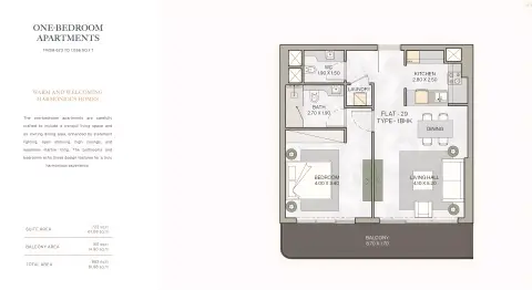 Helvetia Residences: Floor plan Type A, 882 sq ft