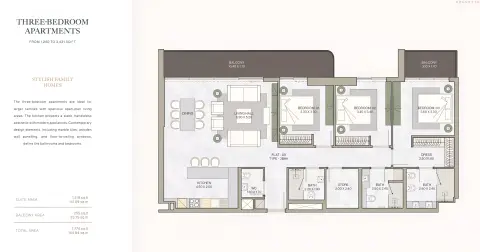 Helvetia Residences: Floor plan Type A, 1,774 sq ft