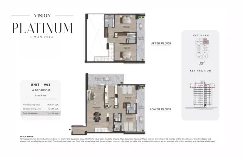 Platinum: Floor plan Type A, 2,413 sq ft