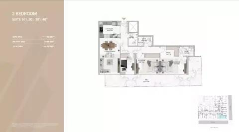 Al Serh Residences 11: Floor plan Type A, 1,562 sq ft