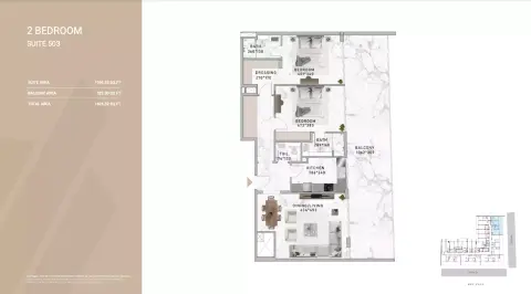 Al Serh Residences 11: Floor plan Type D, 1,626 sq ft