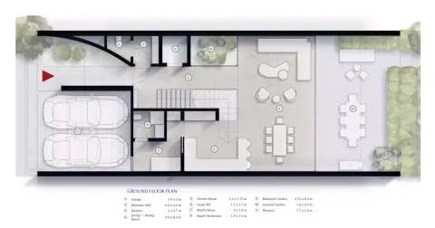 Lunaya: Floor plan Type 1, 3,814 sq ft