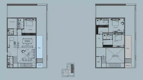 AB Cavalier: Floor plan Type A - Duplex, 1,627 sq ft