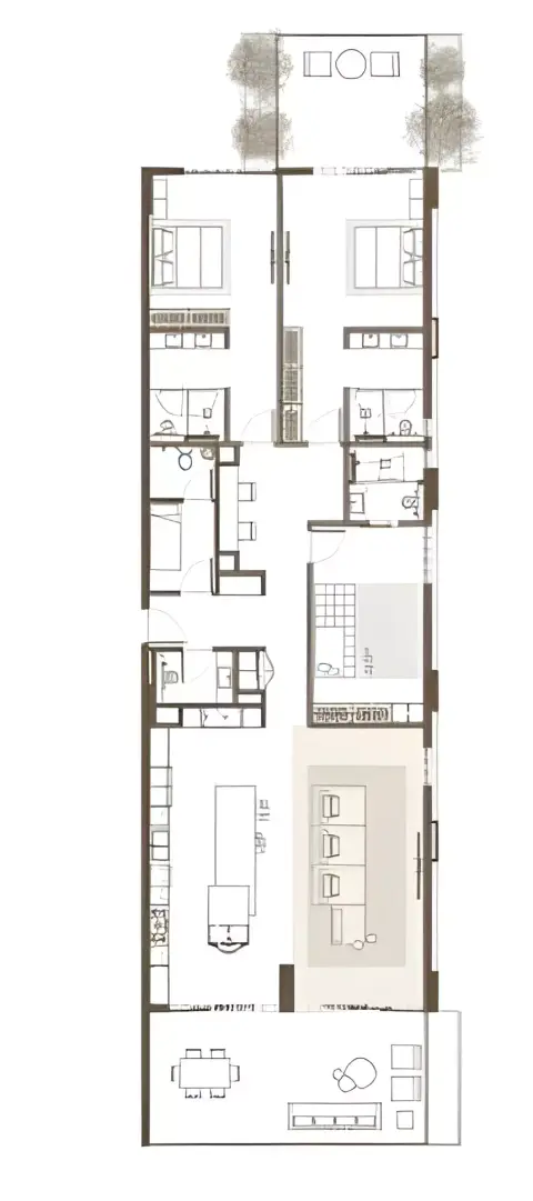 Keturah Resort: Floor plan Type A1, 2,872 sq ft