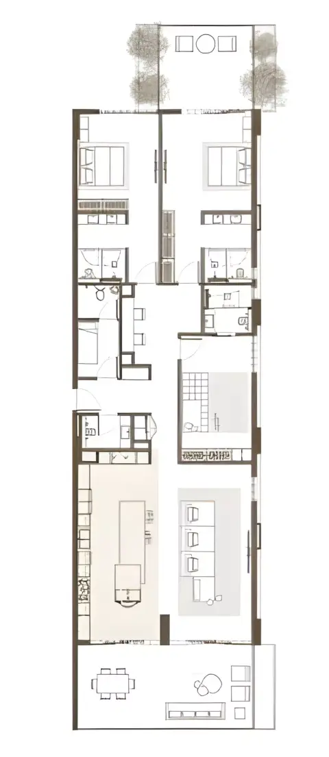Keturah Resort: Floor plan Type A4, 2,872 sq ft