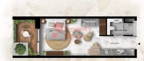Lucky 2 Residence: Floor plan Type 4, 433 sq ft