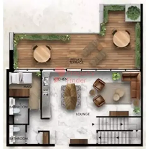 Lucky 2 Residence: Floor plan Type 5, 2,841 sq ft