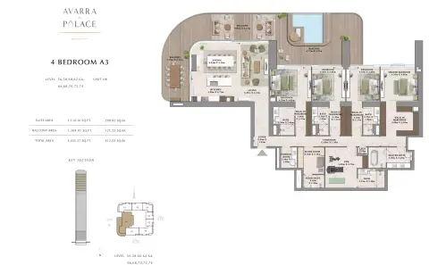 Avarra by Palace: Floor plan Type 56-5608, 4,435 sq ft