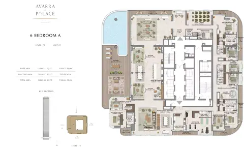 Avarra by Palace: Floor plan Type A, 14,861 sq ft