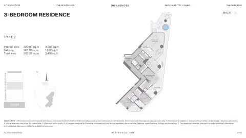 Eywa The Tree of Life: Type C, 5,418 sq ft 户型图