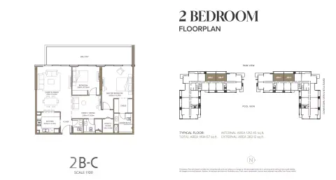 399 Hills Park A: Floor plan Type C, 1,494 sq ft