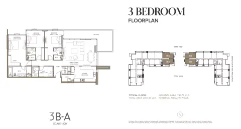 399 Hills Park A: Floor plan Type A, 2,007 sq ft
