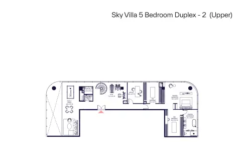 Inaura Hotels & Residences: Floor plan Type B, 6,781 sq ft