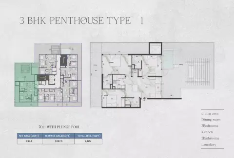Zyra Hills: Floor plan Type 01, 2,125 sq ft