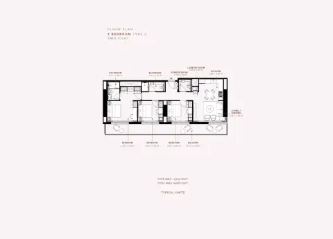 Azizi Milan Heights: Floor plan Type A, 1,148 sq ft