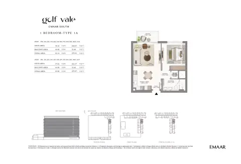 Golf Vale: फ़्लोर प्लान Type P-P10, 680 sq ft