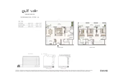 Golf Vale: फ़्लोर प्लान Type G-TH01, 2,796 sq ft