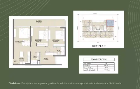 Aero 1 Residences: Plan Type 103, 1,148 sq ft