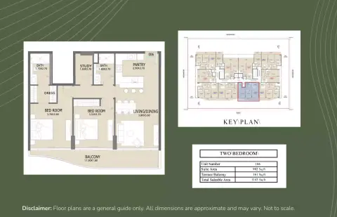 Aero 1 Residences: Plan Type 106, 1,143 sq ft