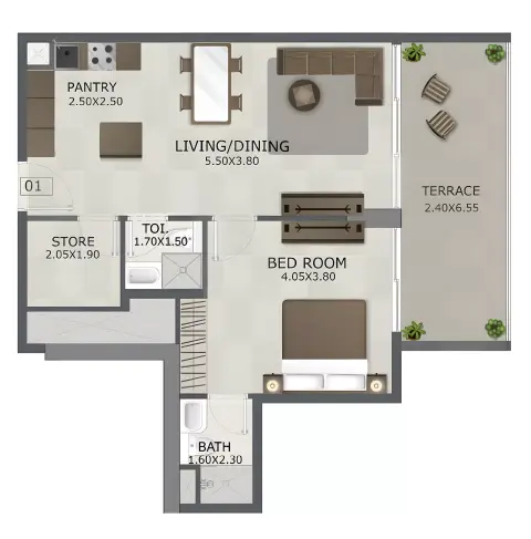 Regal Crest: Floor plan Type B