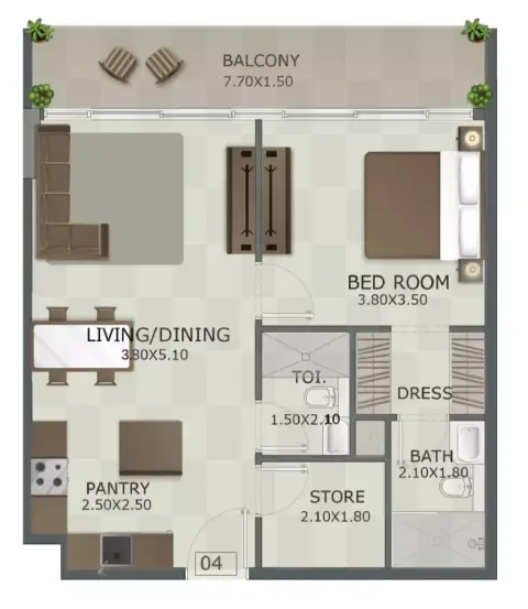 Regal Crest: Floor plan Type D