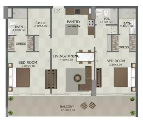 Regal Crest: Floor plan Type E