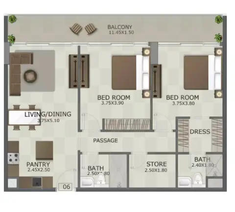 Regal Crest: Floor plan Type B