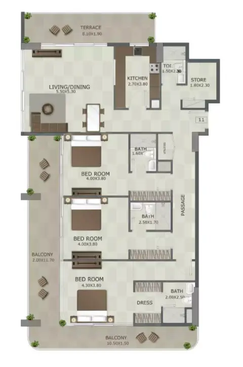 Regal Crest: Floor plan Type B