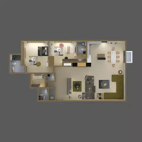 Zenith J1: Floor plan Type A, 1,583 sq ft