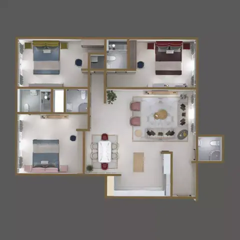 Zenith J1: Floor plan Type A, 2,285 sq ft
